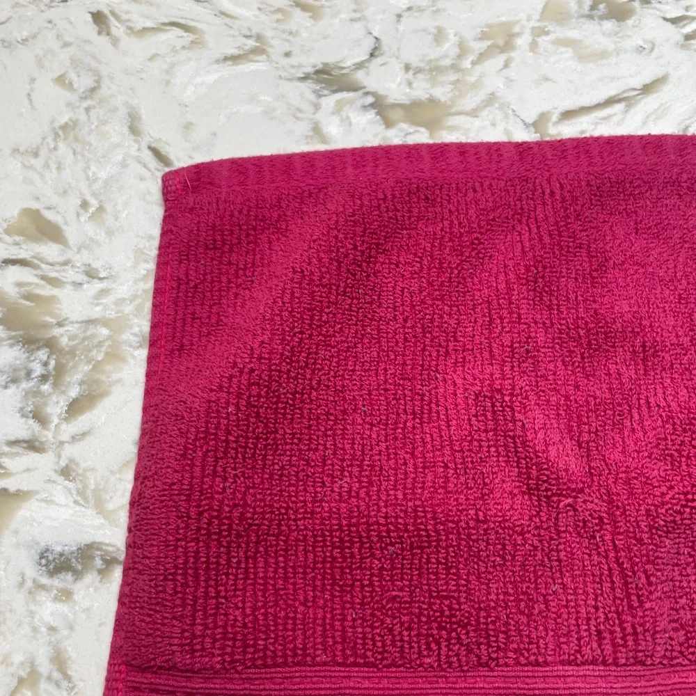 Pink washcloth that can be used for anything 6”x6”